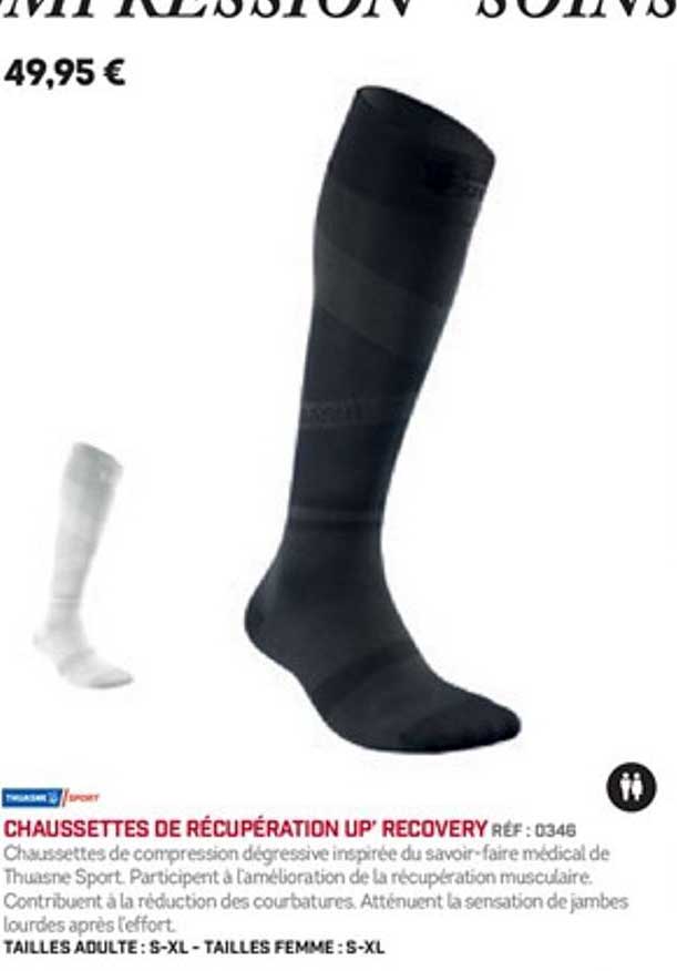 chaussettes de récupération up' recovery