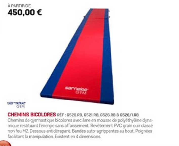 chemins bicolores sarneige gym