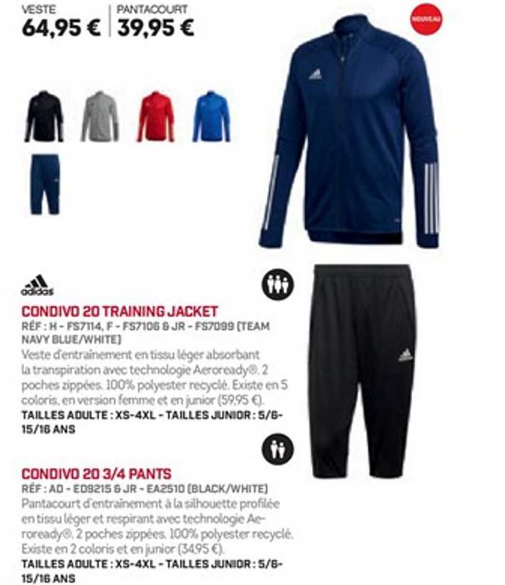 condivo 20 training jacket condivo 20 3 4 pants