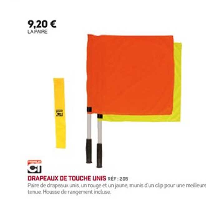 drapeaux de touche unis