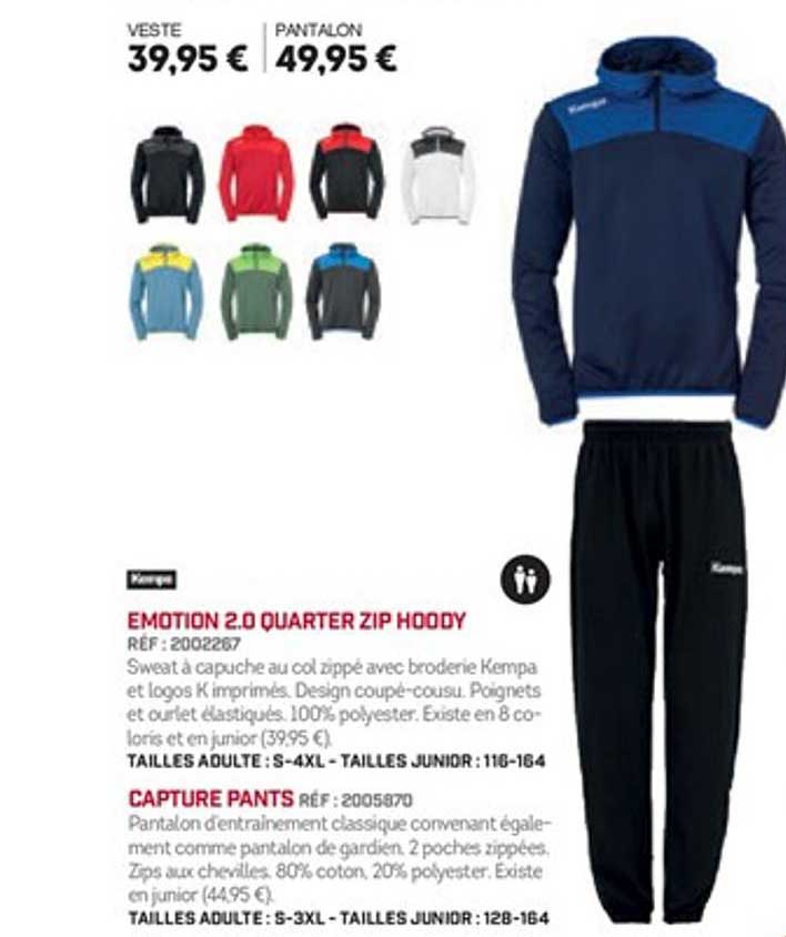 émotion 2.0 quarter zip hoody capture pants