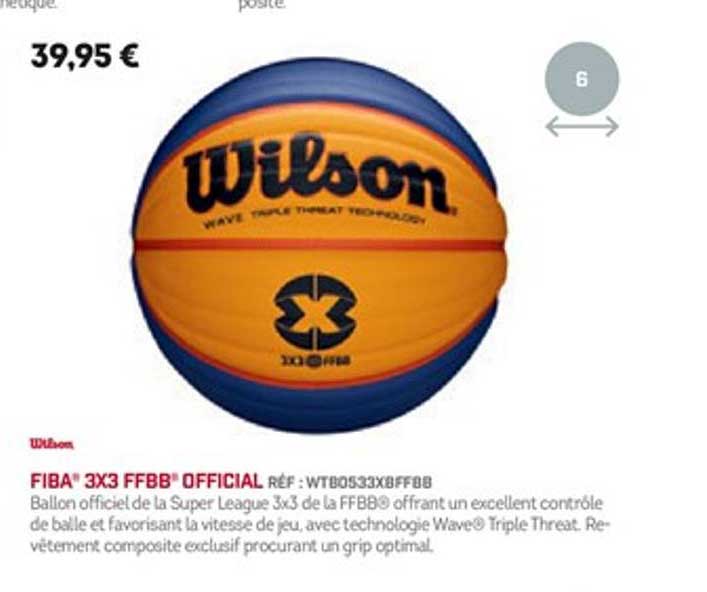 fiba 3x3 ffbb official wilson
