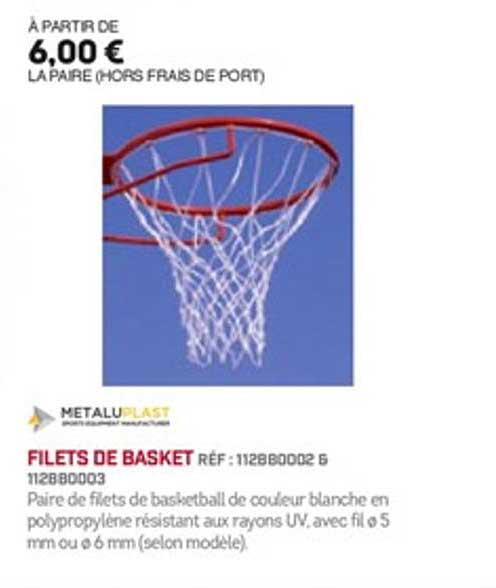 filets de basket metaluplast