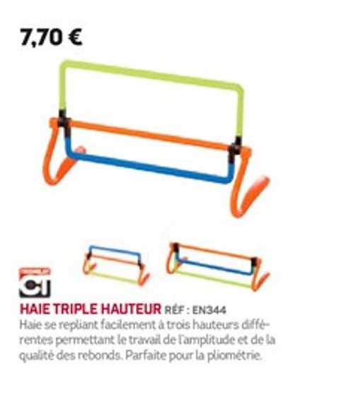 haie triple hauteur