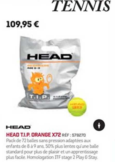 head t.i.p. orange x72