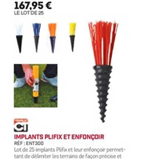 implants plifix et enfonçoir