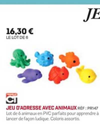 jeu d'adresse avec animaux