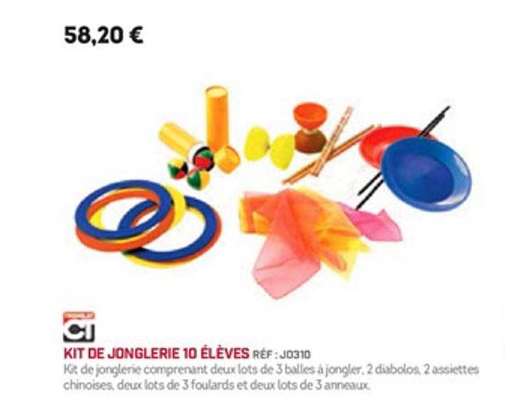 kit de jonglerie 10 élèves