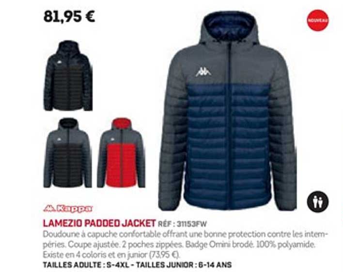lamezio padeo jacket kappa