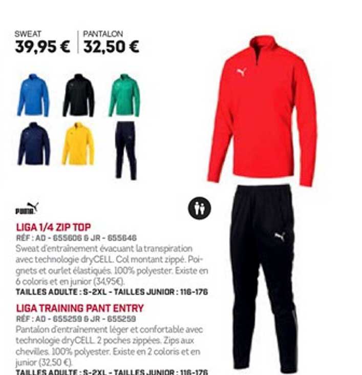 liga 1 4 zip top liga training pant entry puma
