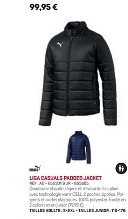 liga casuals padded jacket puma