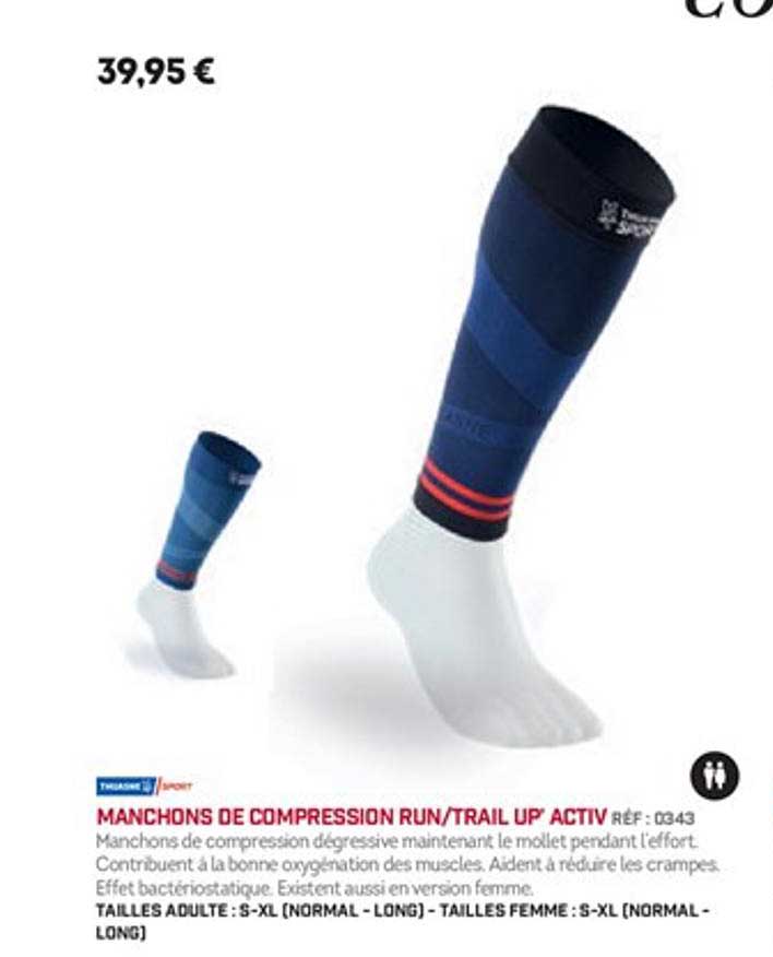 manchons de compression run trail up' activ