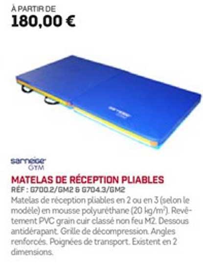 matelas de réception pliables