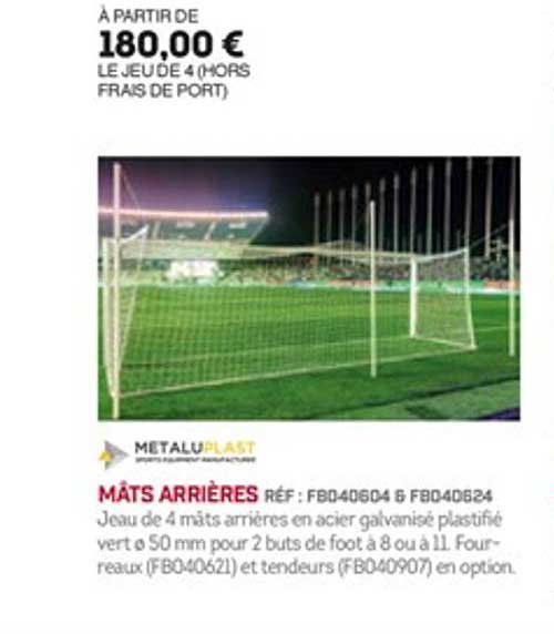 mâts arrières metaluplast