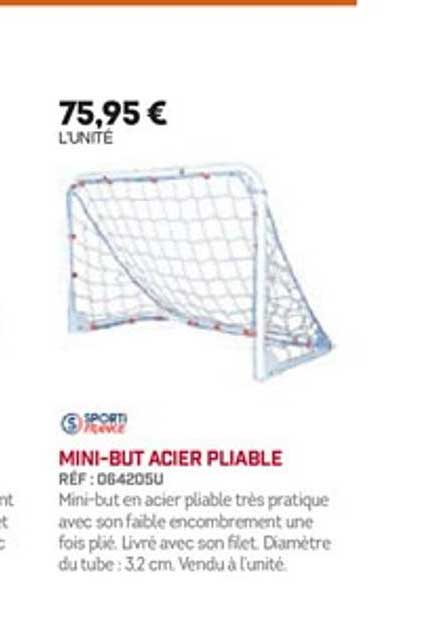 mini-but acier pliable