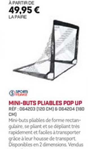 mini-buts pliables pop up