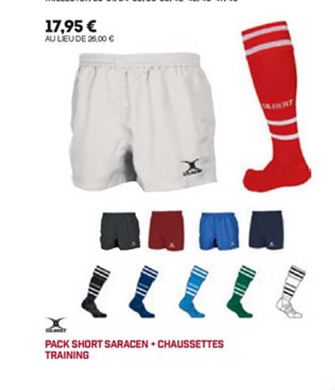 Pack Short Saracen + Chaussettes Training