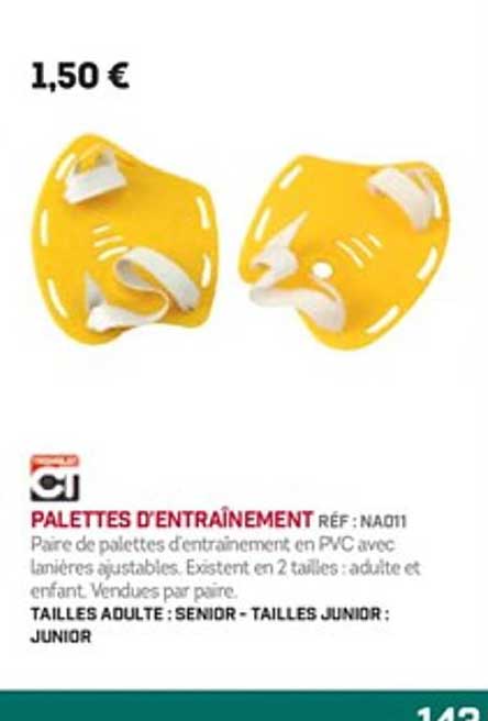 palettes d'entraînement