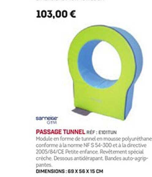 passage tunnel sarneige gym