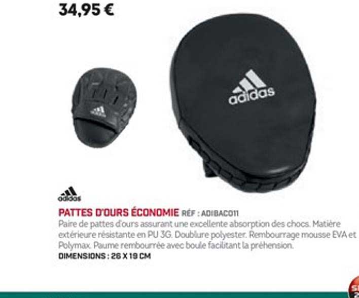 pattes d'ours économie adidas