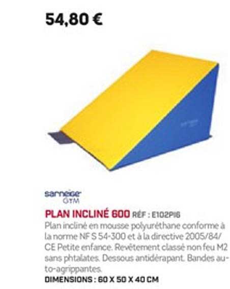 plan incliné 600 sarneige gym