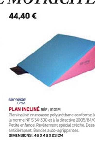 plan incliné sarneige gym