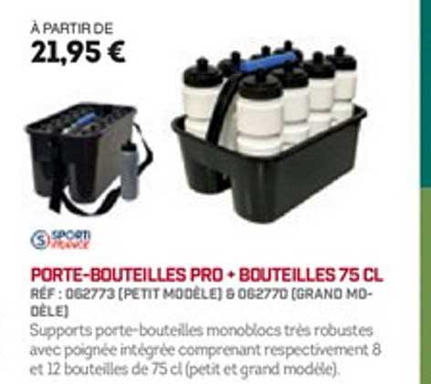 Porte Bouteilles Pro + Bouteilles 75 Cl