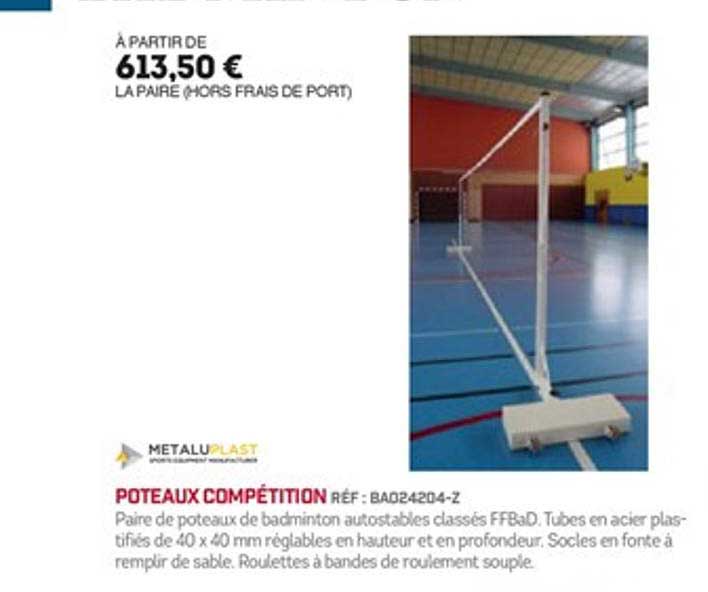 poteaux compétition metaluplast