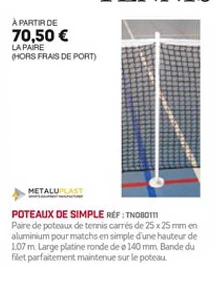 poteaux de simple metaluplast