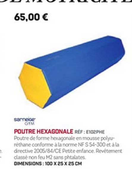 poutre hexagonale sarneige gym