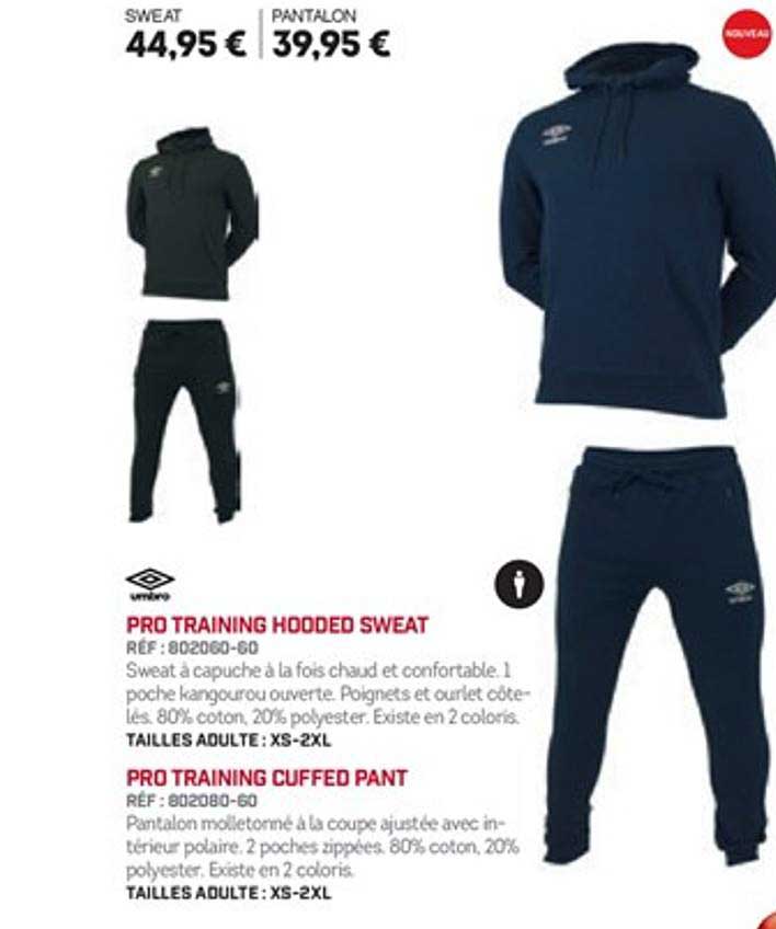 pro training hooded sweat pro training cuffeo pant