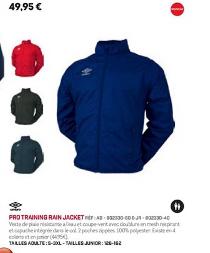 pro training rain jacket