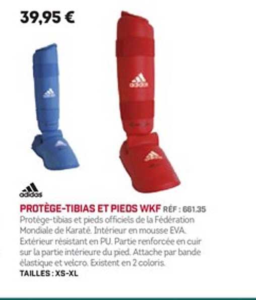 protège tibias et pieds wkf adidas