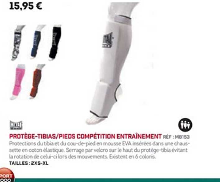 protège tibias pieds compétition entraînement metal
