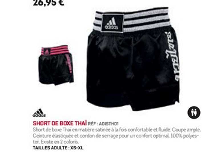 short de boxe thaï adidas