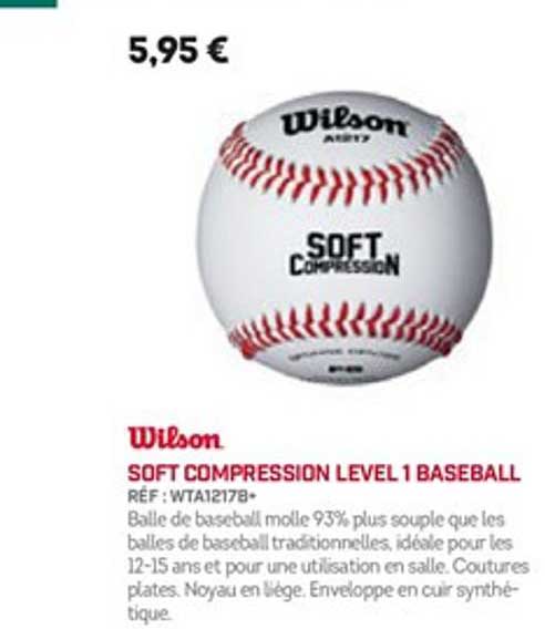 soft compression level 1 baseball wilson