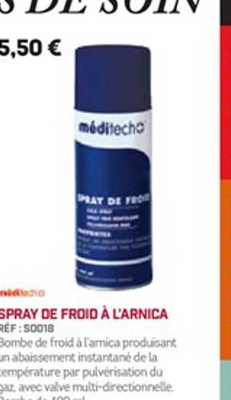 spray de froid à l'arnica méditecho