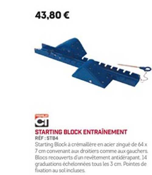 starting block entraînement