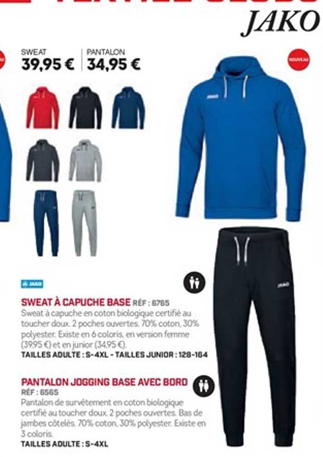 Sweat à Capuche Base Pantalon Jogging Base Avec Boro