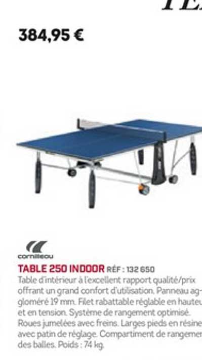 Table 250 Indoor