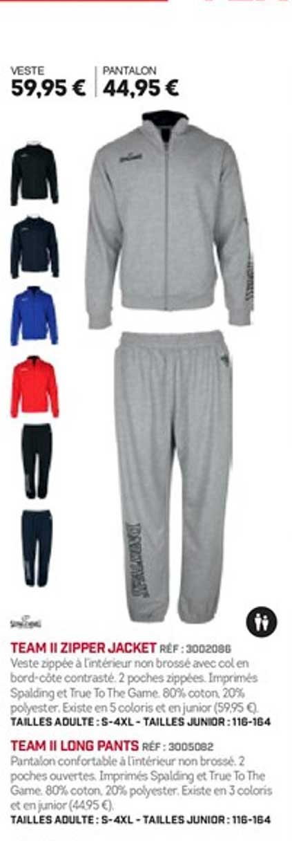 team ii zipper jacket team ii long pants