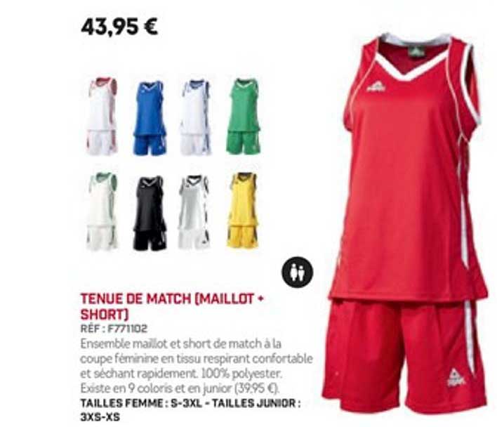 Tenue De Match (maillot + Short)