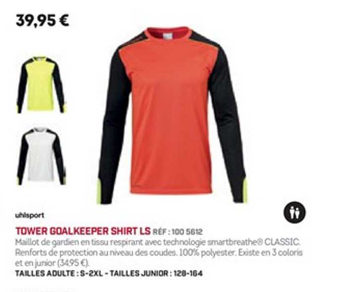 tower goalkeeper shirt ls ubisport