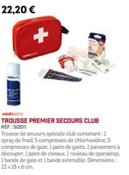 trousse premier secours club méditecho