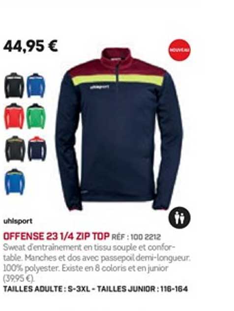 Uhlsport Offense 23 1 4 Zip Top