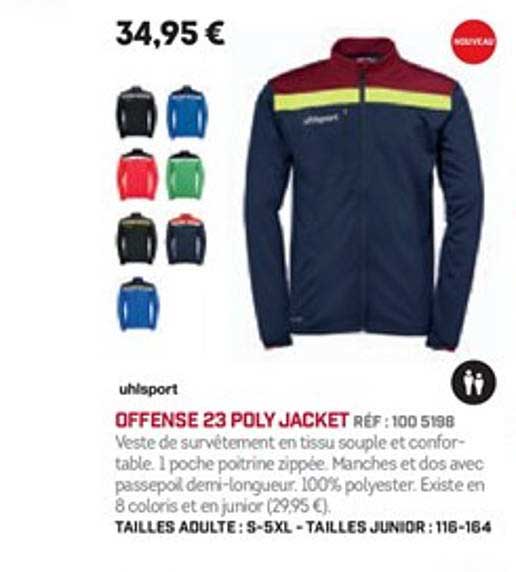 uhlsport offense 23 poly jacket