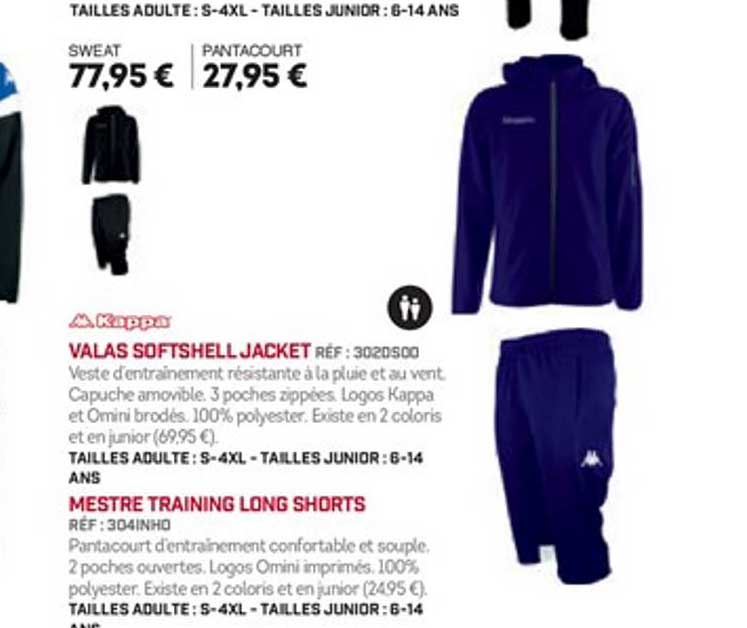 valas softshell jacket mestre training long shorts