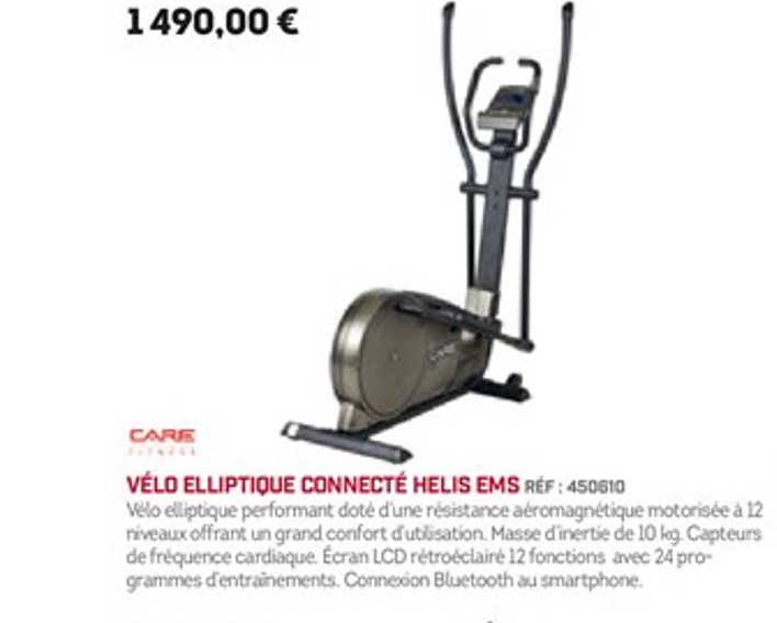 Vélo Elliptique Connecté Helis Ems Care