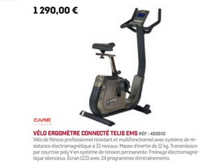 vélo ergomètre connecté telis ems care