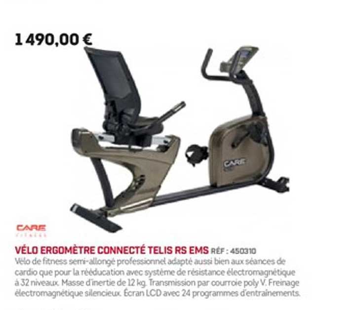 vélo ergomètre connecté telis rs ems care